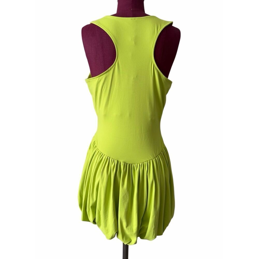 NEW Anthropologie Daily Practice Bubble Hem Mini Tank Dress Sleeveless Large Lim - Picture 4 of 9